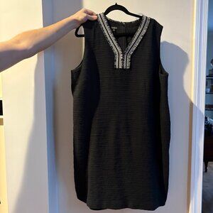 Talbots Tweed Short Sleeve Black Dress - Size 20W